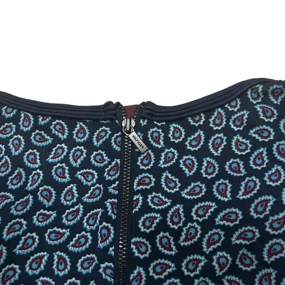 Tommy Hilfiger Stripes Paisley Print Short Sleeve Top Size 6 XXS Chiffon VGC - Picture 6 of 8
